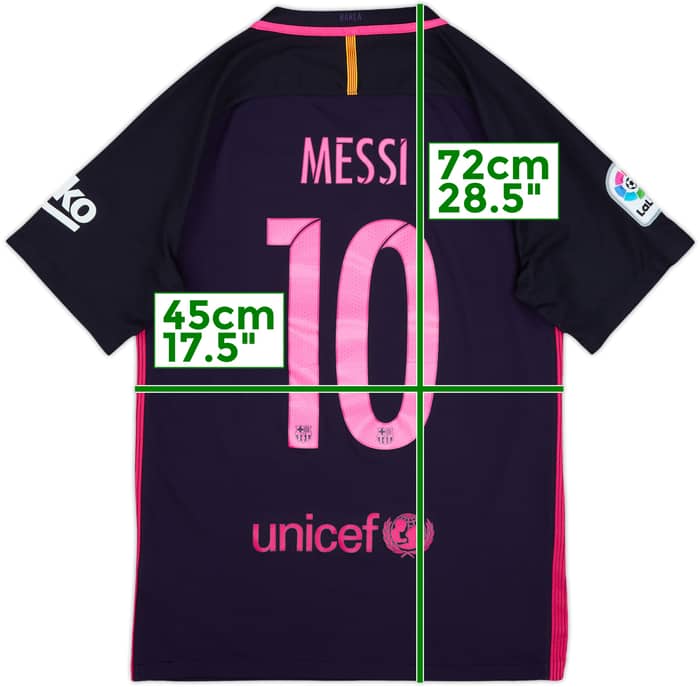 2016-17 Barcelona Away Shirt Messi #10 - 9/10 - (S)