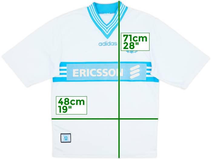 1997-98 Olympique Marseille Home Shirt - 5/10 - (M)