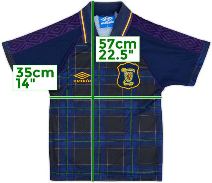 1994-96 Scotland Home Shirt - 8/10 - (S.Boys)