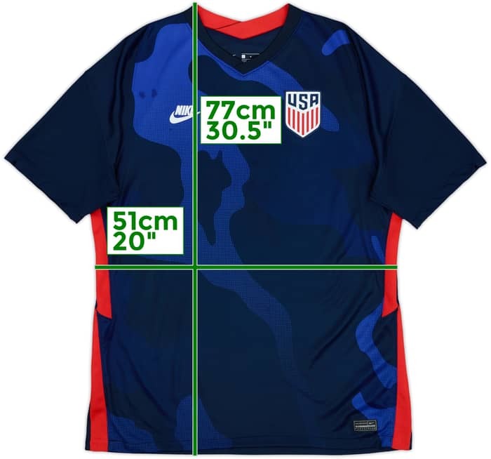 2020-21 USA Away Shirt - 7/10 - (L)