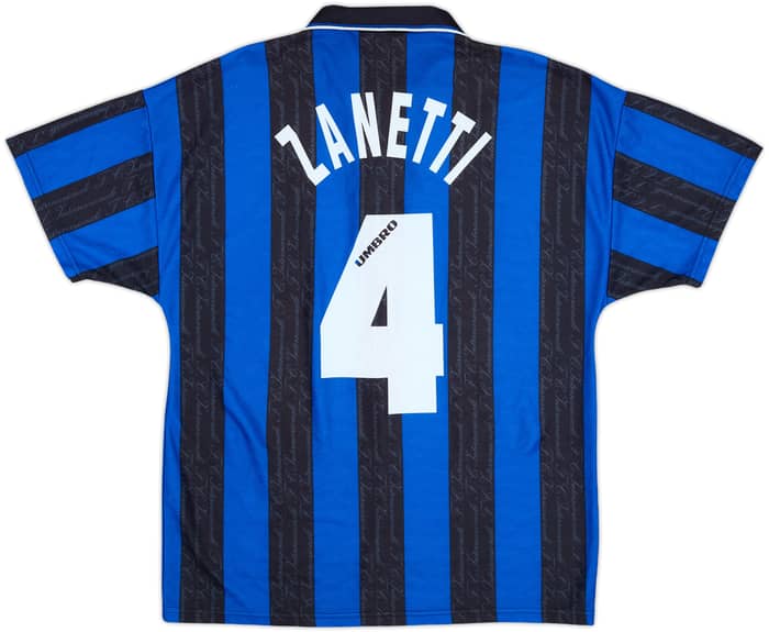 1996-97 Inter Milan Home Shirt Zanetti #4 - 9/10 - (M)
