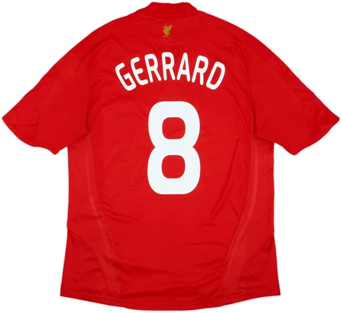 2008-10 Liverpool Home Shirt Gerrard #8 - 6/10 - (L)