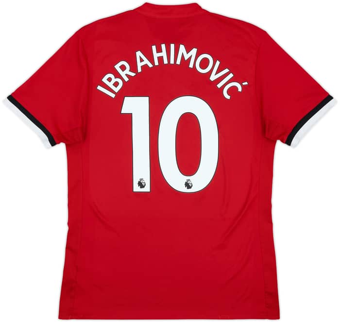2017-18 Manchester United Home Shirt Ibrahimovic #10 - 7/10 - (M)