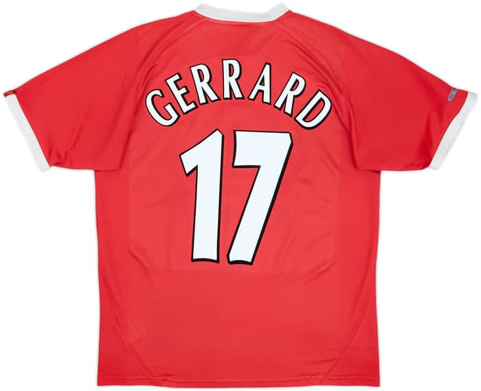 2001-03 Liverpool CL Shirt Gerrard #17 - 6/10 - (L)