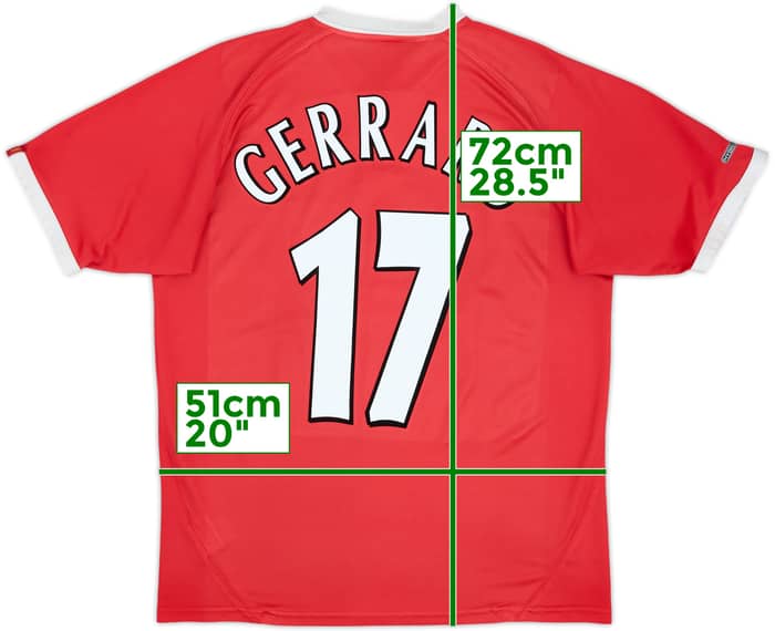 2001-03 Liverpool CL Shirt Gerrard #17 - 6/10 - (L)