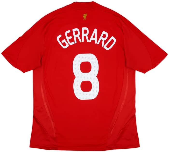 2008-10 Liverpool Home Shirt Gerrard #8 - 6/10 - (L)