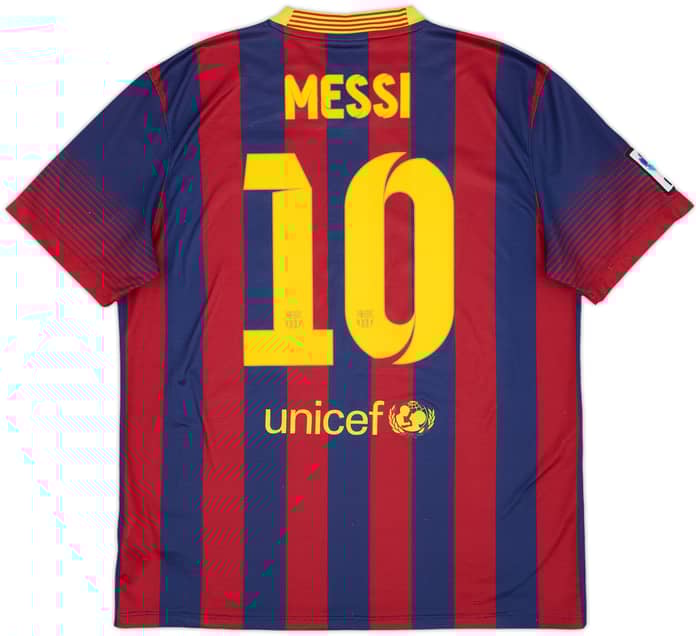 2013-14 Barcelona Home Shirt Messi #10 - 5/10 - (L)