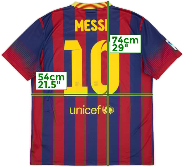 2013-14 Barcelona Home Shirt Messi #10 - 5/10 - (L)