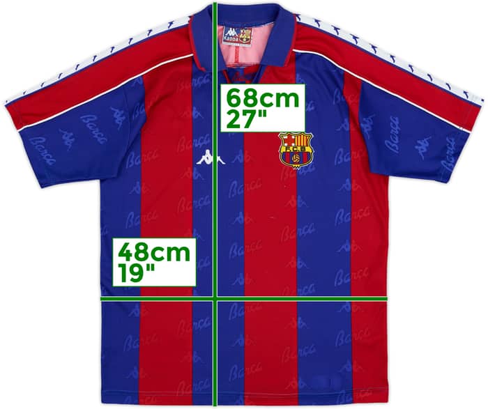 1992-95 Barcelona Basic Home Shirt - 8/10 - (M)