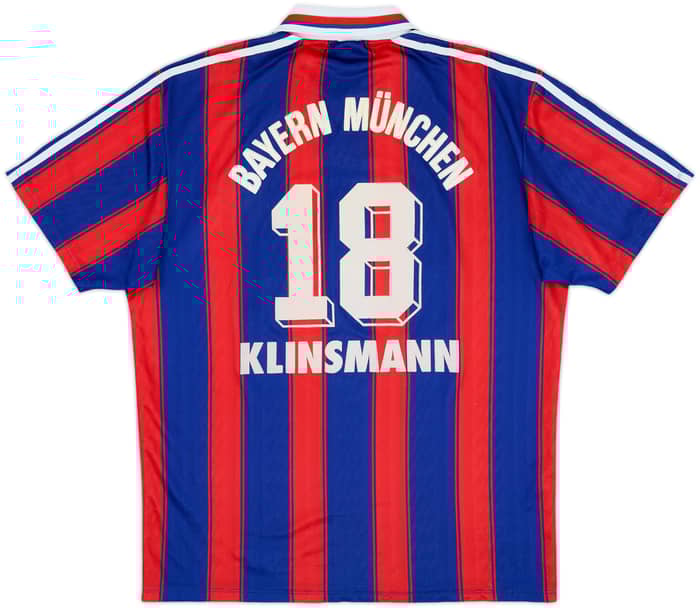 1995-97 Bayern Munich Home Shirt Klinsmann #18 - 8/10 - (M)