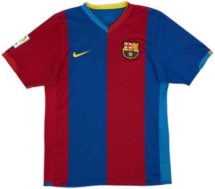 2006-07 Barcelona Home Shirt Ronaldinho #10 - 7/10 - (S)
