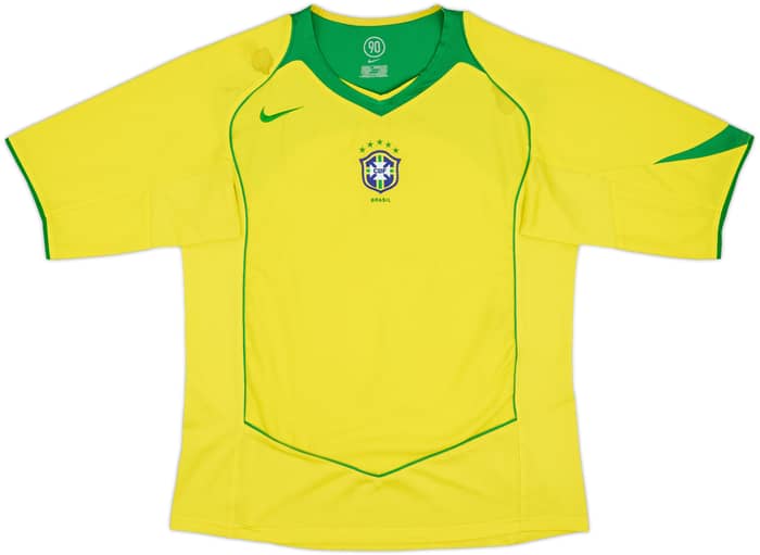 2004-06 Brazil Home Shirt - 5/10 - (L)
