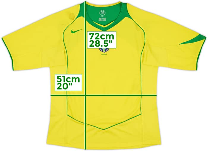 2004-06 Brazil Home Shirt - 5/10 - (L)