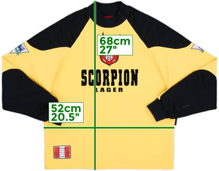 1996-97 Sunderland GK Shirt - 7/10 - (S)