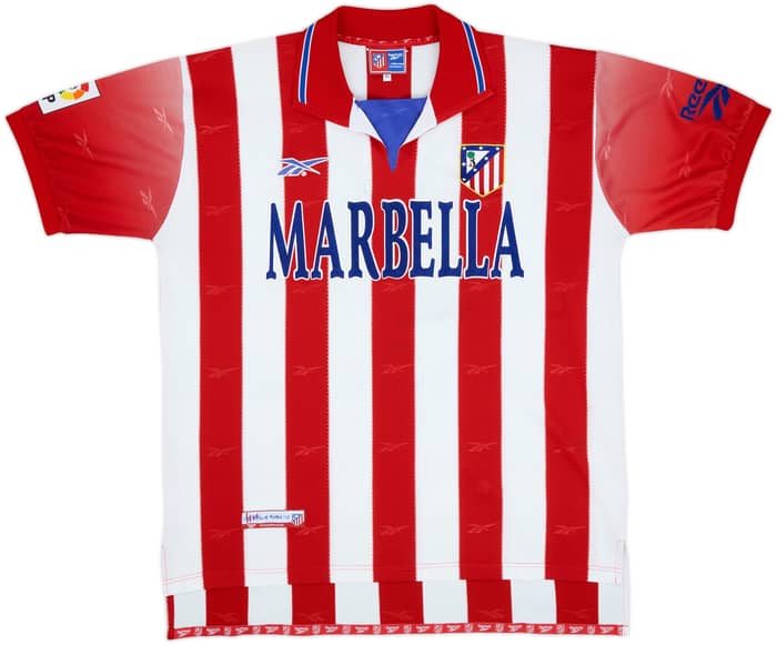 1998-99 Atletico Madrid Home Shirt - 8/10 - (XL)