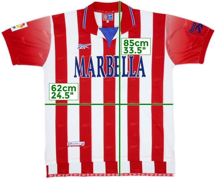1998-99 Atletico Madrid Home Shirt - 8/10 - (XL)