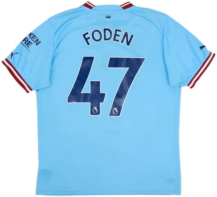 2022-23 Manchester City Home Shirt Foden #47 - 5/10 - (L)
