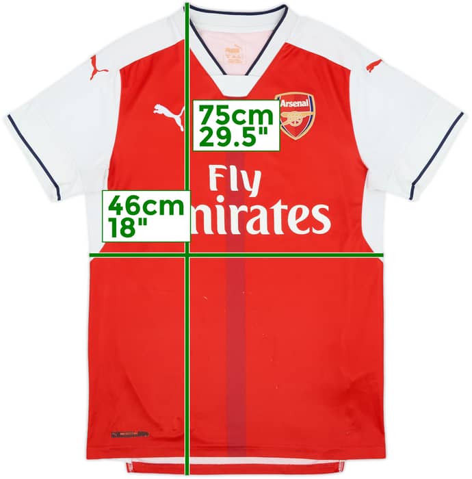 2016-17 Arsenal Home Shirt - 4/10 - (S)