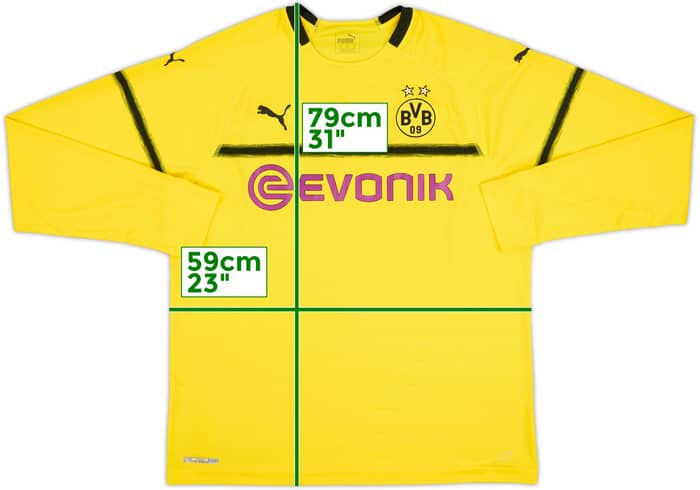 2018-19 Borussia Dortmund European Home L/S Shirt - 5/10 - (XXL)