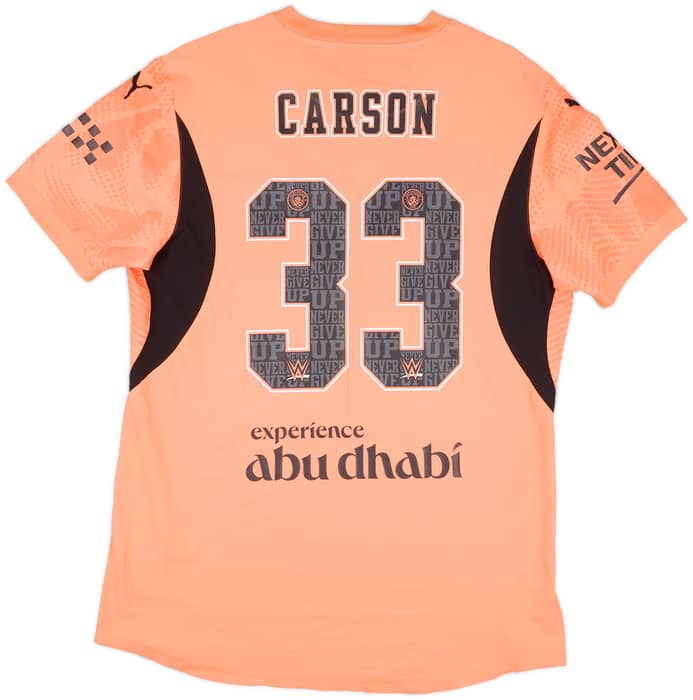 2024-25 Manchester City Match Issue GK Shirt Carson #33