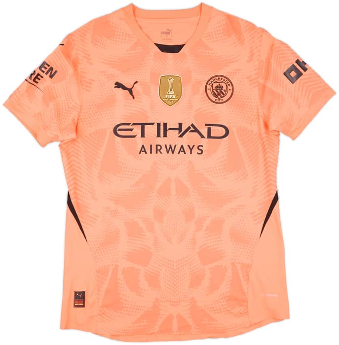 2024-25 Manchester City Match Issue GK Shirt Carson #33