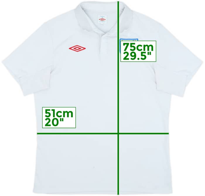 2009-10 England Home Shirt - 5/10 - (L)
