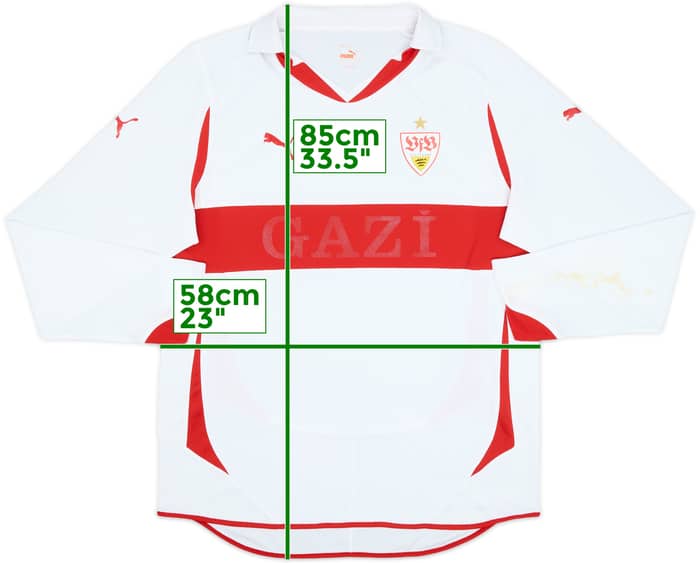 2010-11 Stuttgart Home L/S Shirt - 4/10 - (XL)