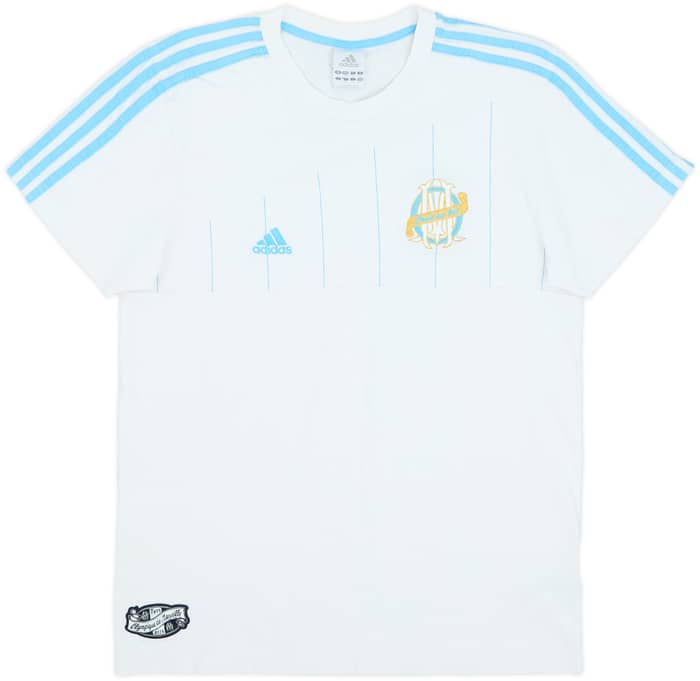 2009-10 Olympique Marseille adidas Cotton Tee - 9/10 - (M)