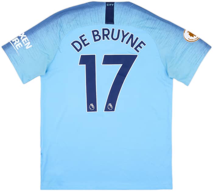 2018-19 Manchester City Home Shirt De Bruyne #17 - 5/10 - (L)
