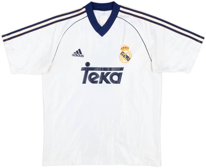 1998-00 Real Madrid Home Shirt Mijatovic #8 - 6/10 - (XL.Boys)