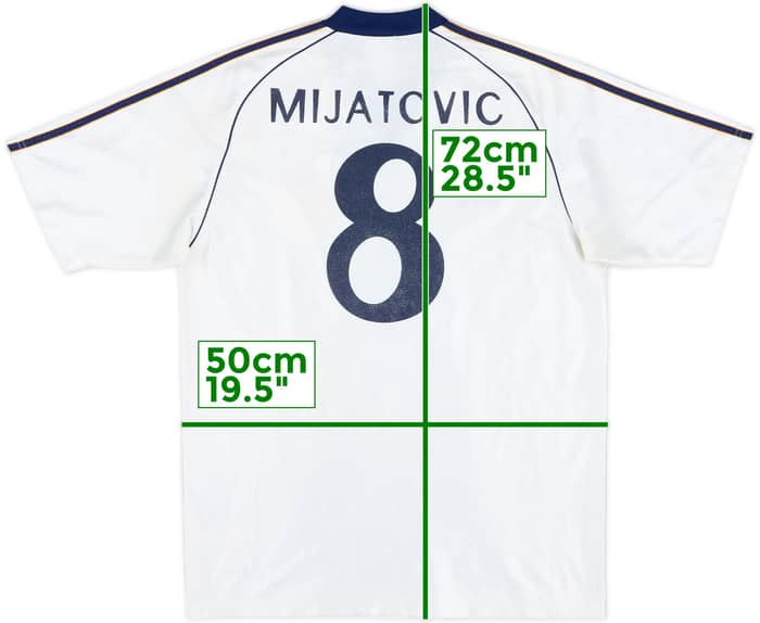 1998-00 Real Madrid Home Shirt Mijatovic #8 - 6/10 - (XL.Boys)
