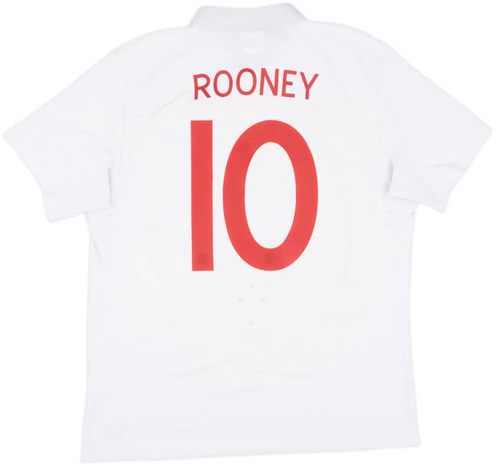 2009-10 England Home Shirt Rooney #10 - 7/10 - (L)