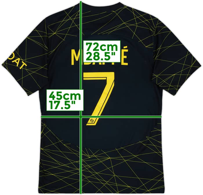 2022-23 Paris Saint-Germain Fourth Shirt Mbappe #7 - 8/10 - (S)