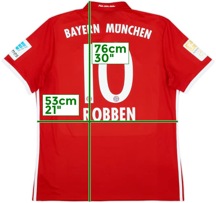 2016-17 Bayern Munich Home Shirt Robben #10 - 5/10 - (L)