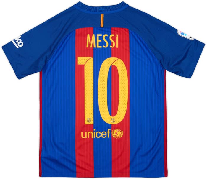 2016-17 Barcelona Home Shirt Messi #10 - 10/10 - (XL.Boys)