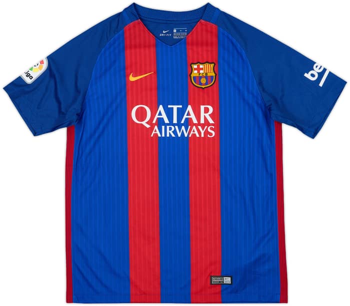 2016-17 Barcelona Home Shirt Messi #10 - 10/10 - (XL.Boys)