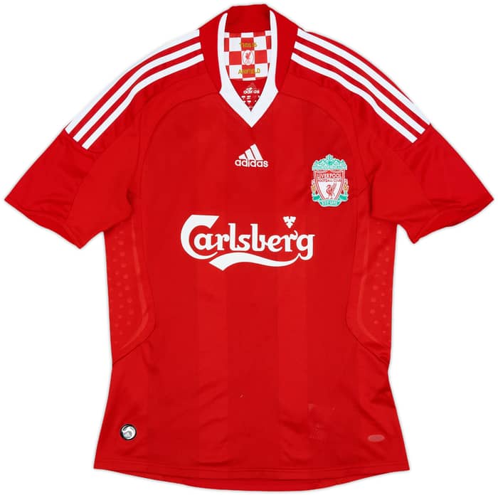 2008-10 Liverpool Home Shirt Gerrard #8 - 8/10 - (S)