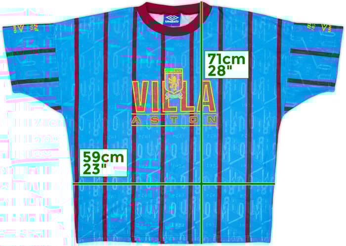 1992-93 Aston Villa Umbro Leisure Shirt - 7/10 - (L)