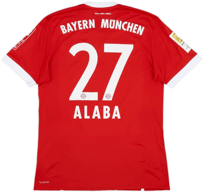 2017-18 Bayern Munich Home Shirt Alaba #27 - 6/10 - (M)