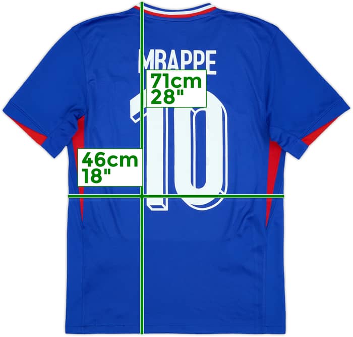2024-25 France Home Shirt Mbappe #10 - 7/10 - (S)