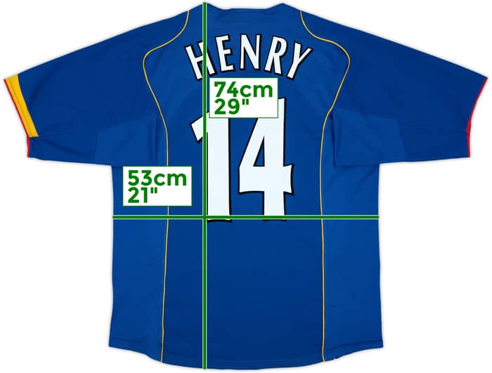 2004-06 Arsenal Away Shirt Henry #14 - 5/10 - (L)