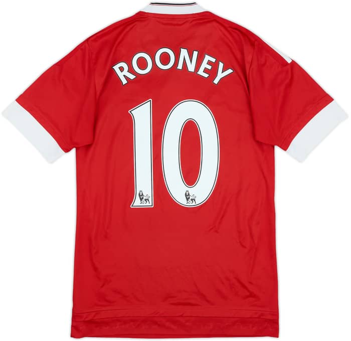 2015-16 Manchester United Home Shirt Rooney #10 - 6/10 - (XS)