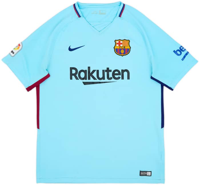 2017-18 Barcelona Away Shirt Suarez #9 - 8/10 - (L)