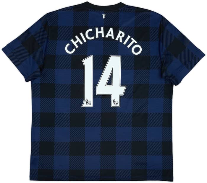 2013-14 Manchester United Away Shirt Chicharito #14 - 9/10 - (XL)