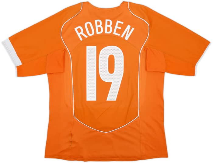 2004-06 Netherlands Home Shirt Robben #19 - 7/10 - (L)