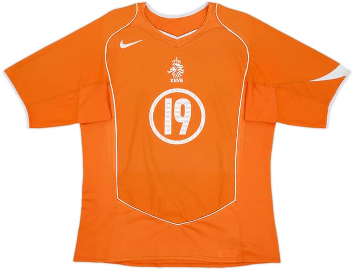2004-06 Netherlands Home Shirt Robben #19 - 7/10 - (L)