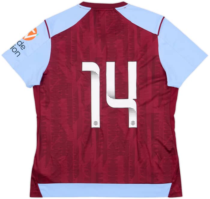 2023-24 Aston Villa Home Shirt #14 (Women's L)