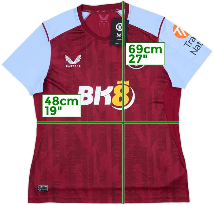 2023-24 Aston Villa Home Shirt #14 (Women's L)