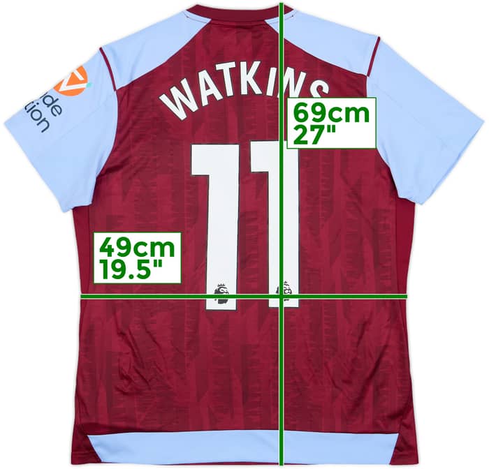 2023-24 Aston Villa Home Shirt Watkins #11 (Women's L)