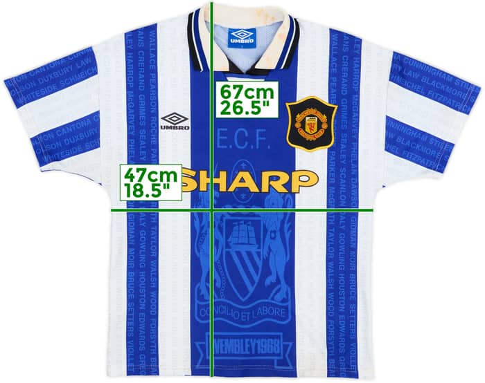 1994-96 Manchester United Third Shirt #17 - 5/10 - (Y)